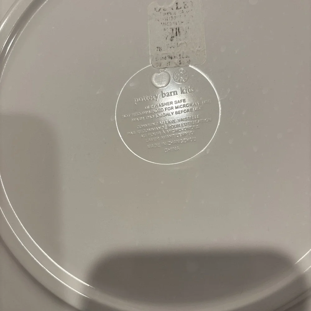 Set of 4 Pottery Barn Kids Thanksgiving Plates Melamine 10